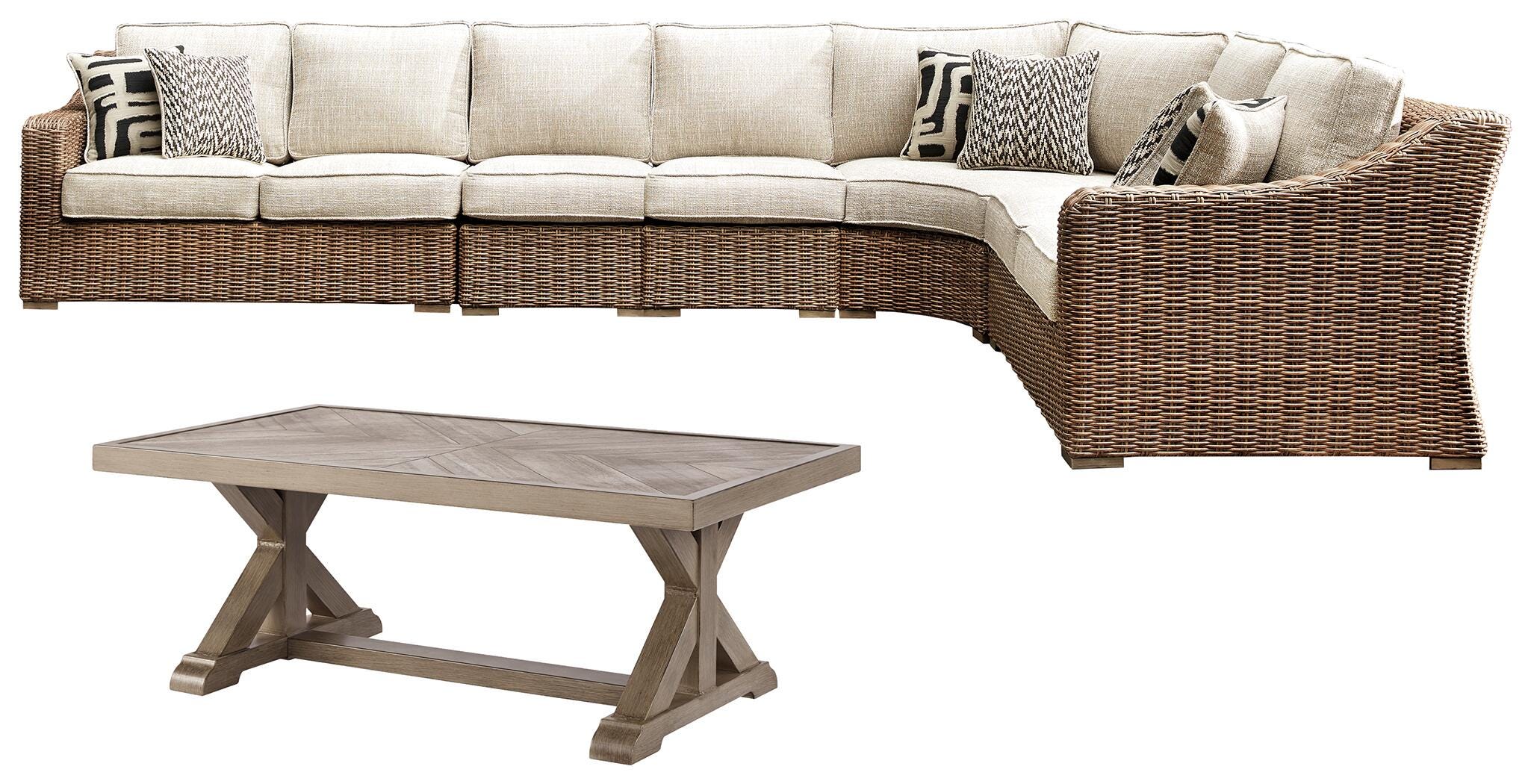 Beachcroft Outdoor Seating Set - Romeo & Juliet Furniture (Warren,MI)