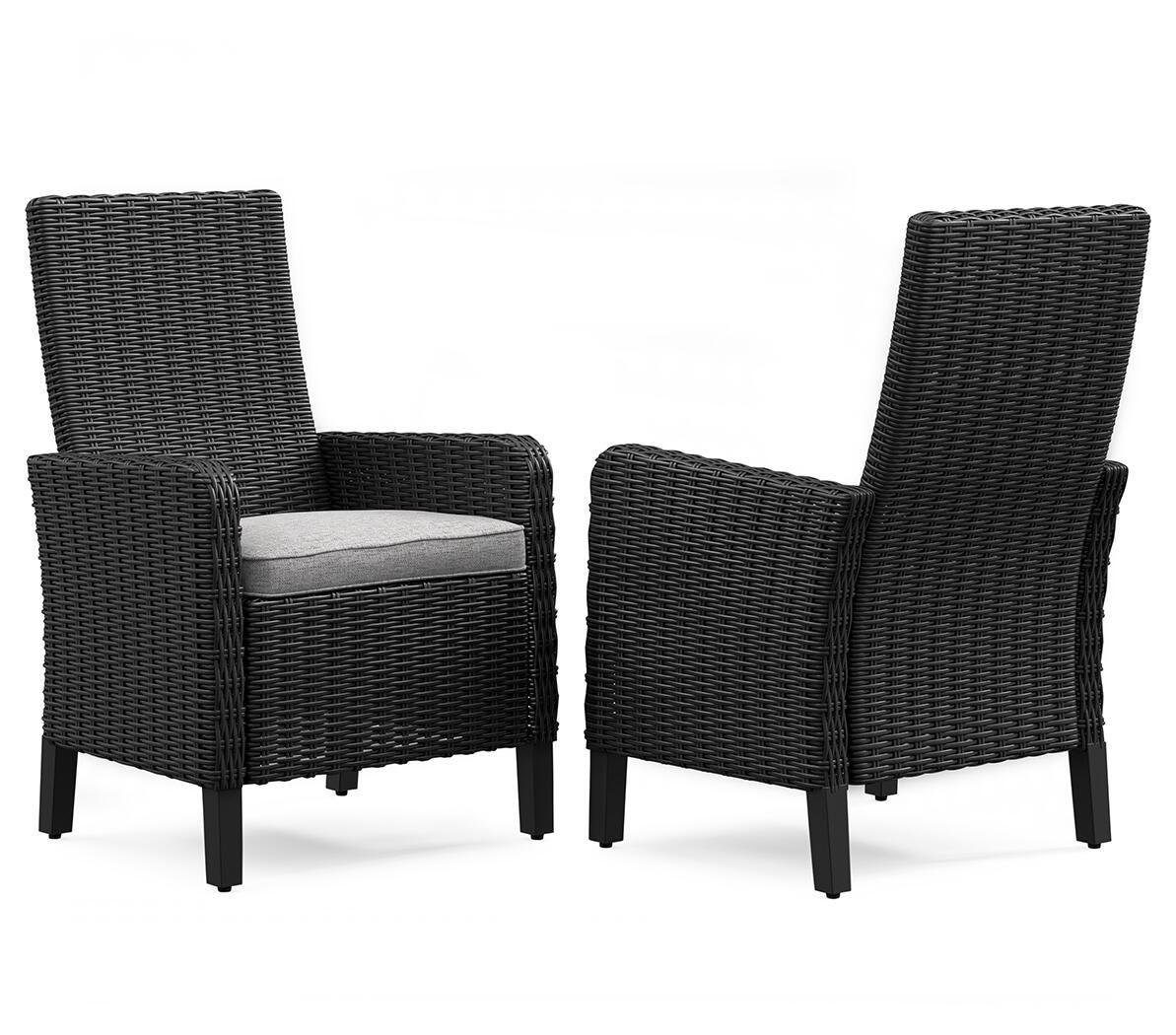 Beachcroft Outdoor Arm Chair with Cushion (Set of 2) - Romeo & Juliet Furniture (Warren,MI)