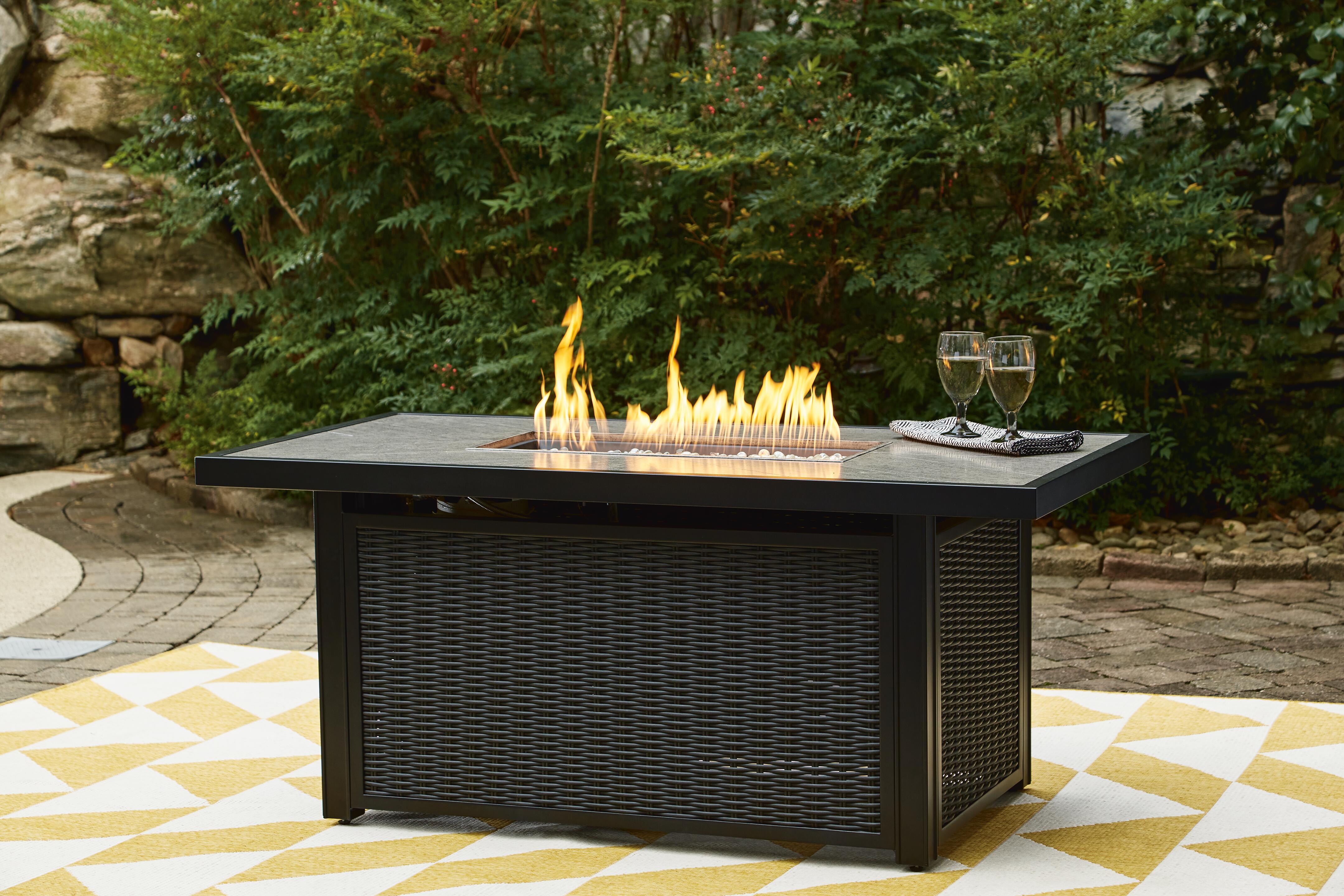 Beachcroft Outdoor Fire Pit Table - Romeo & Juliet Furniture (Warren,MI)
