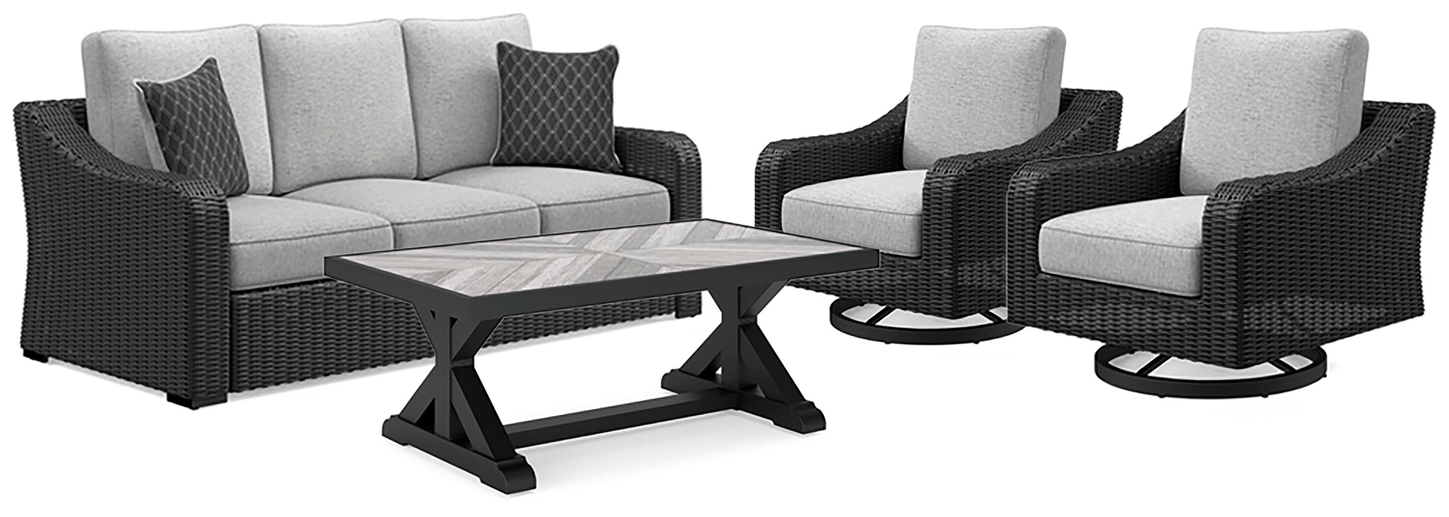 Beachcroft Outdoor Set - Romeo & Juliet Furniture (Warren,MI)