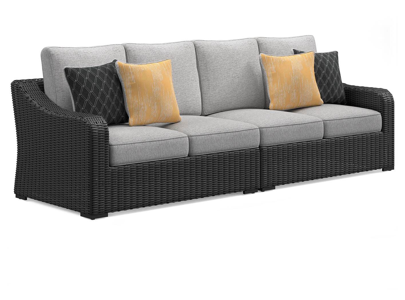 Beachcroft 2-Piece Outdoor Loveseat with Cushion - Romeo & Juliet Furniture (Warren,MI)