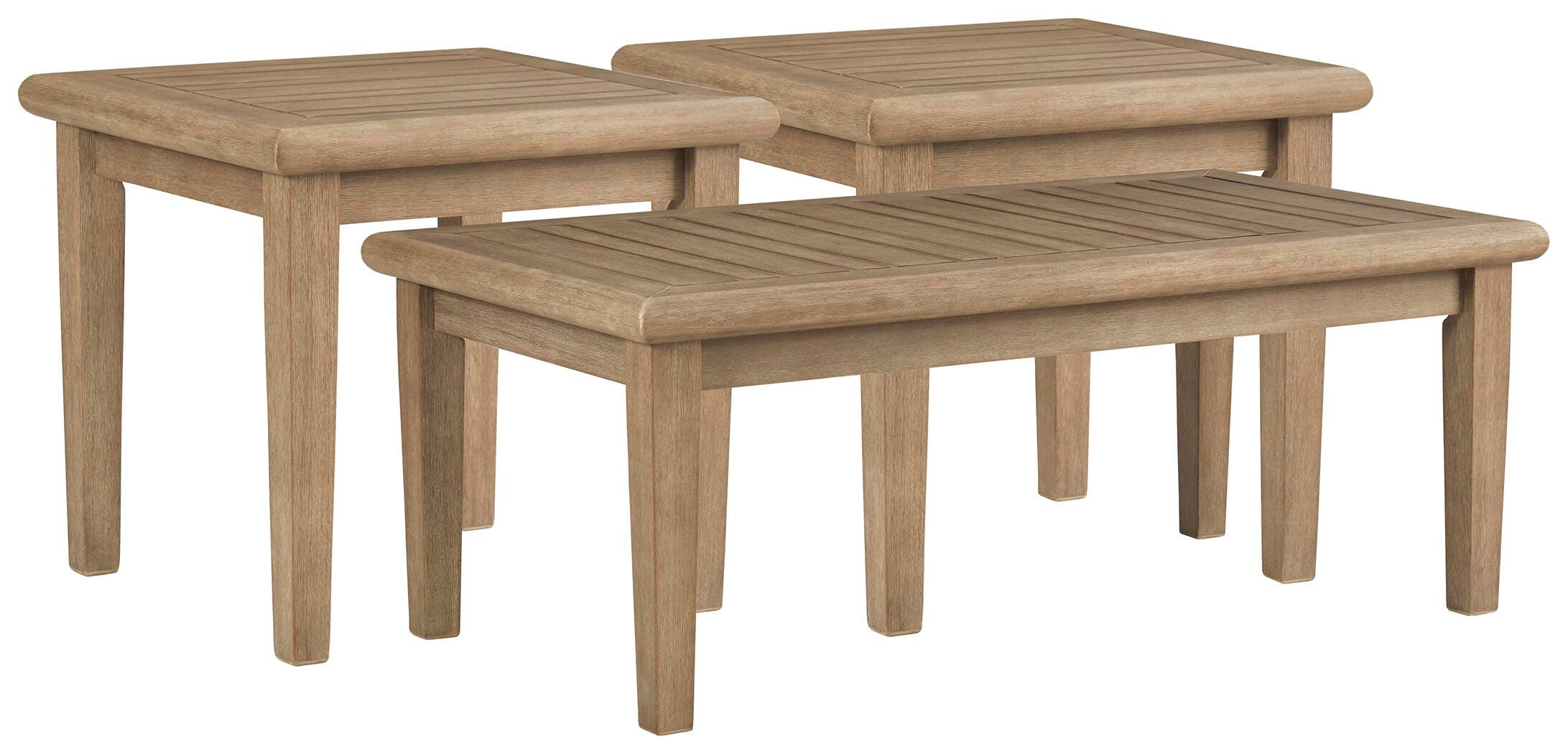 Gerianne Outdoor Occasional Table Set - Romeo & Juliet Furniture (Warren,MI)