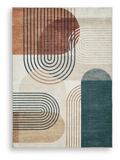 Farrendale Washable Area Rug - Romeo & Juliet Furniture (Warren,MI)