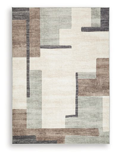 Larkport Washable Area Rug - Romeo & Juliet Furniture (Warren,MI)