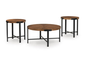 Crosstrail Table (Set of 3) - Romeo & Juliet Furniture (Warren,MI)