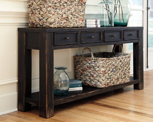 Gavelston Sofa/Console Table - Romeo & Juliet Furniture (Warren,MI)