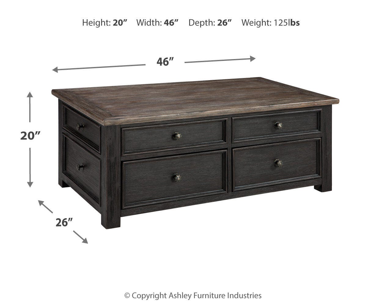 Tyler Creek Occasional Table Set - Romeo & Juliet Furniture (Warren,MI)