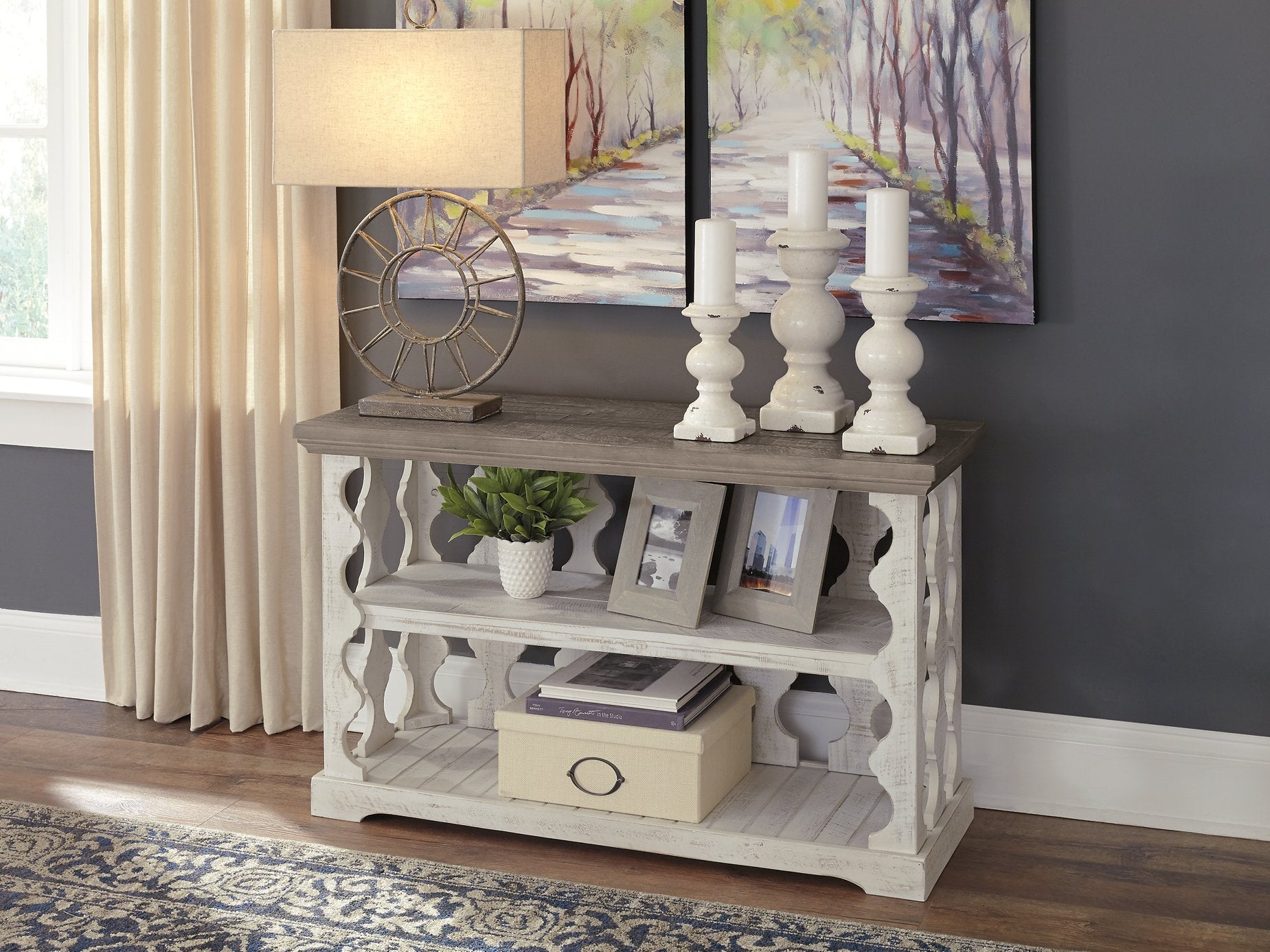 Havalance Sofa/Console Table - Romeo & Juliet Furniture (Warren,MI)