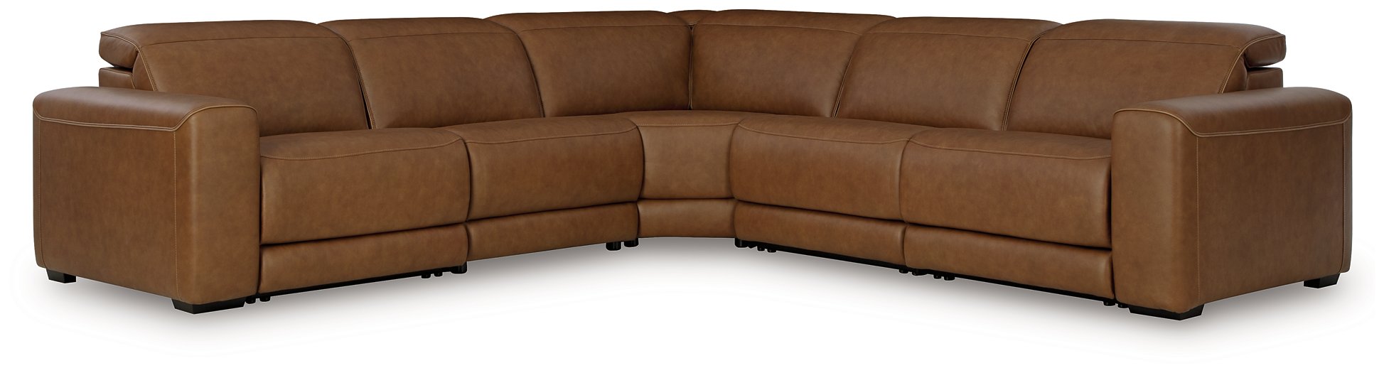 Magic Man 5-Piece Power Reclining Sectional - Romeo & Juliet Furniture (Warren,MI)