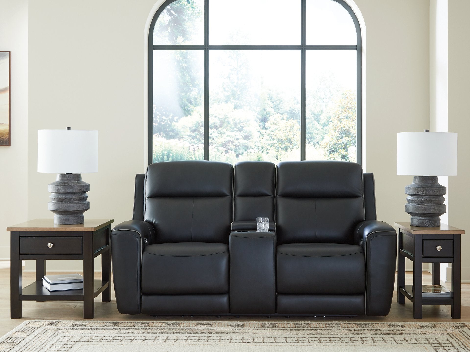 5Z-Relaxation Power Reclining Loveseat with Console - Romeo & Juliet Furniture (Warren,MI)