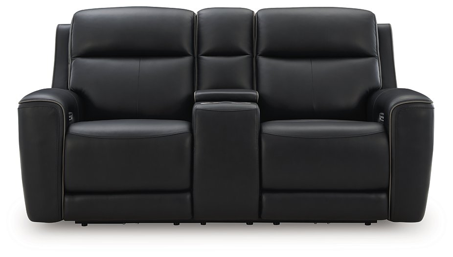 5Z-Relaxation Power Reclining Loveseat with Console - Romeo & Juliet Furniture (Warren,MI)