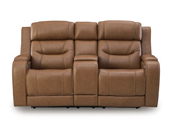 Knightington Power Reclining Loveseat with Audio Seating - Romeo & Juliet Furniture (Warren,MI)
