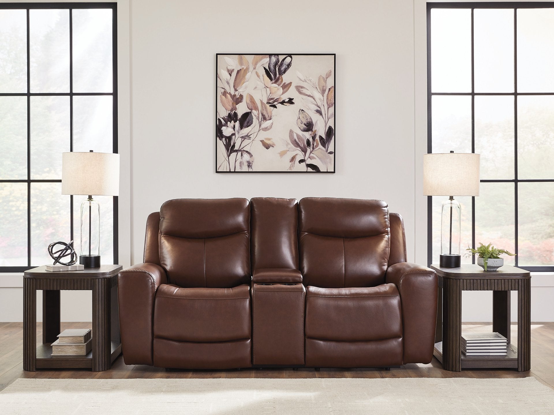 Next Move Power Reclining Loveseat with Console - Romeo & Juliet Furniture (Warren,MI)