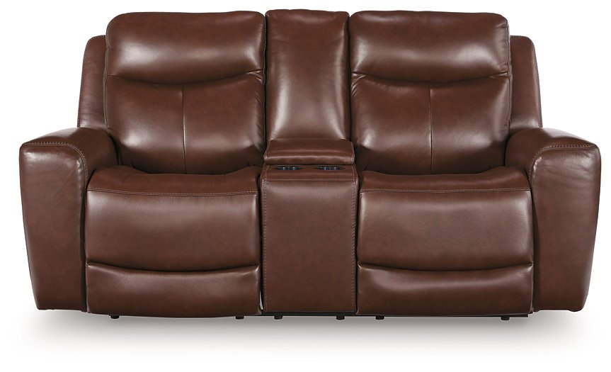 Next Move Power Reclining Loveseat with Console - Romeo & Juliet Furniture (Warren,MI)