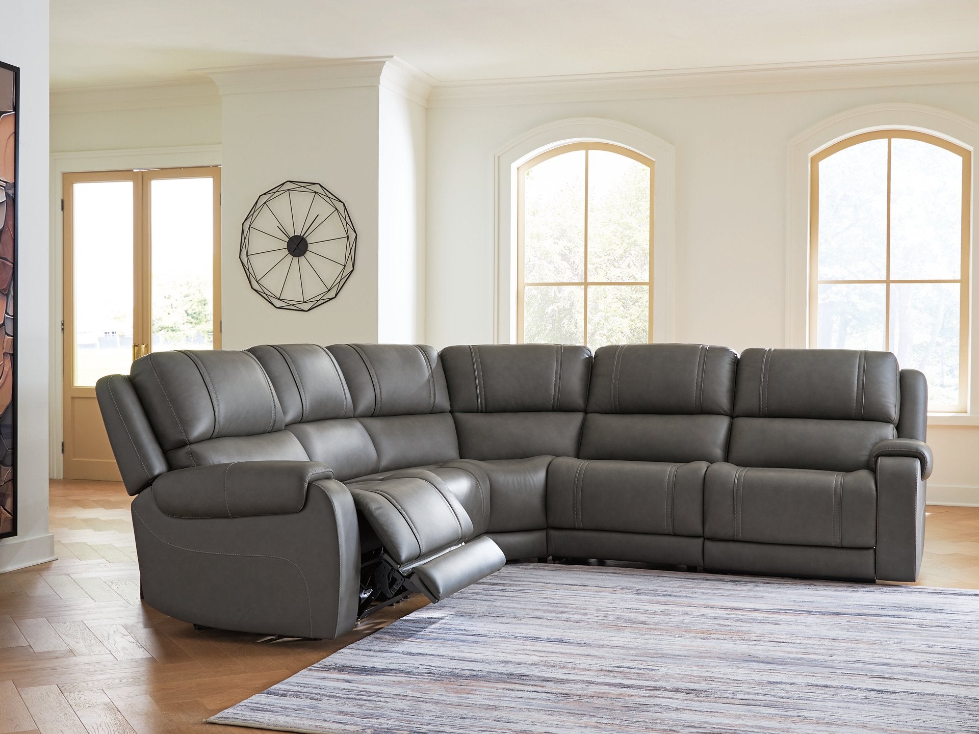 5Z - Pittson Power Reclining Sectional - Romeo & Juliet Furniture (Warren,MI)