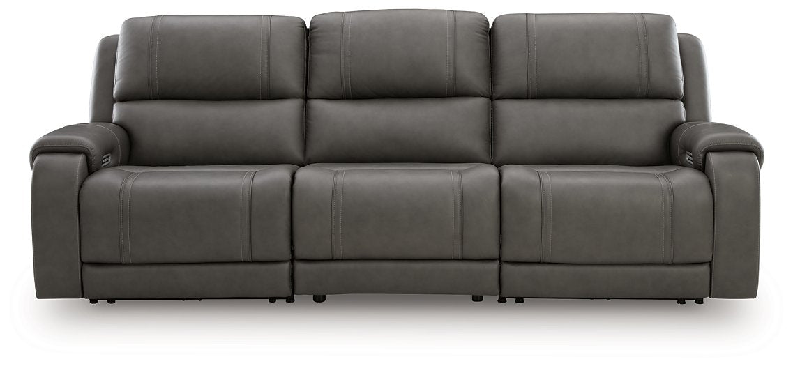 5Z - Pittson Power Sectional Reclining Sofa - Romeo & Juliet Furniture (Warren,MI)