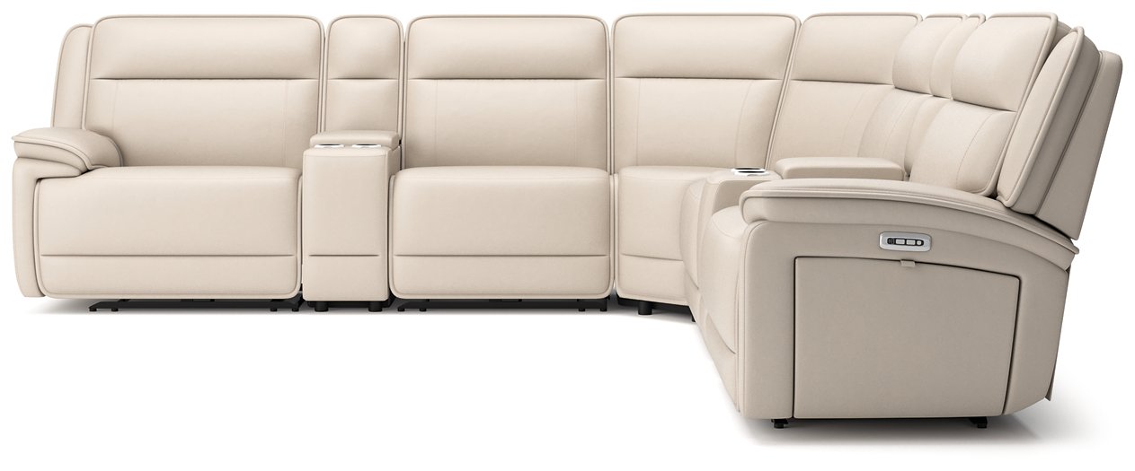 Double Deal Reclining Sectional with 2 Consoles - Romeo & Juliet Furniture (Warren,MI)