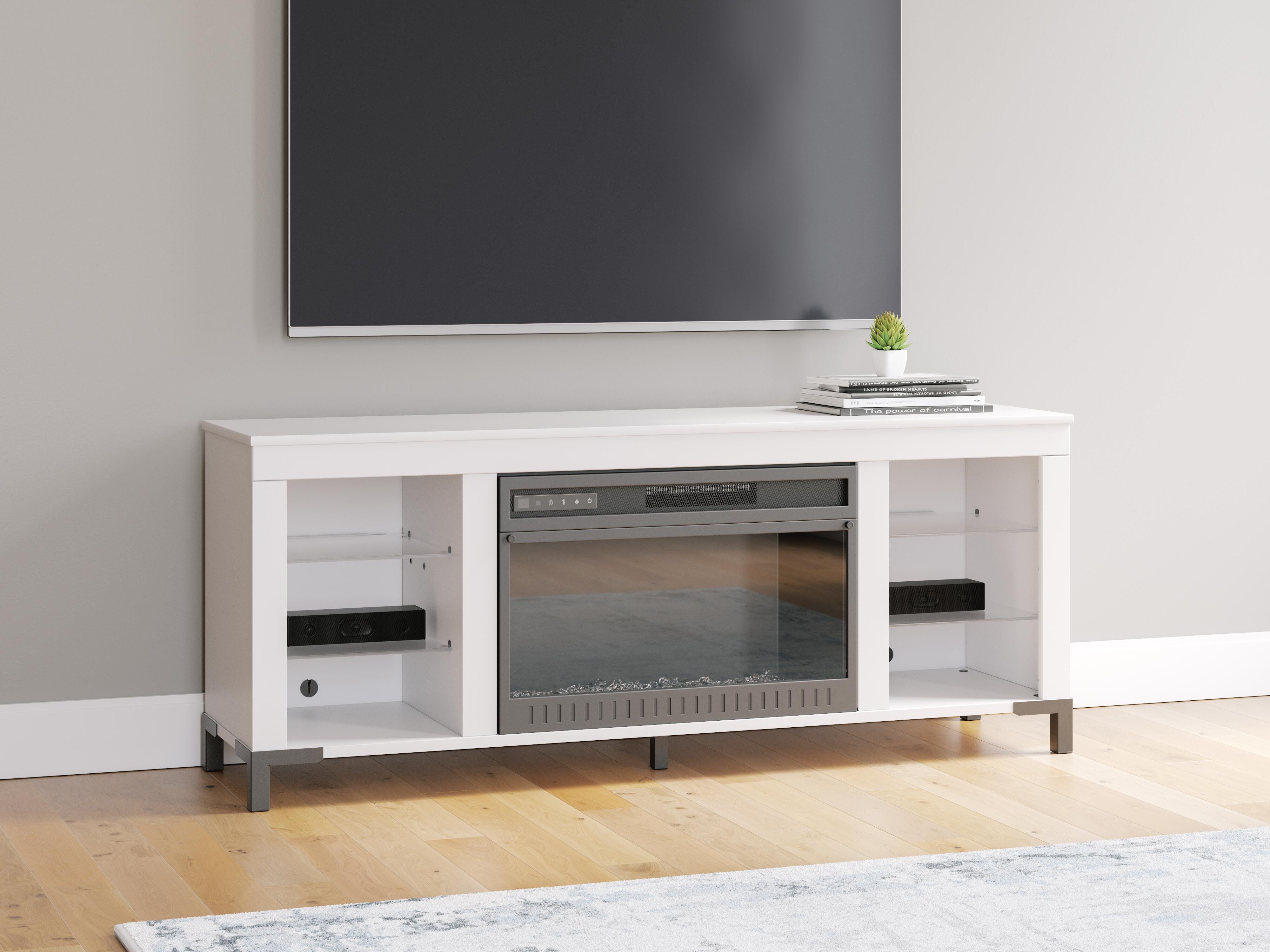 Brollevi 60" TV Stand with Electric Fireplace - Romeo & Juliet Furniture (Warren,MI)