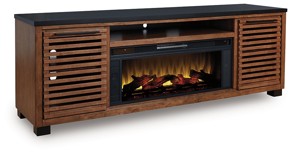 Kallari 84" TV Stand with Electric Fireplace - Romeo & Juliet Furniture (Warren,MI)