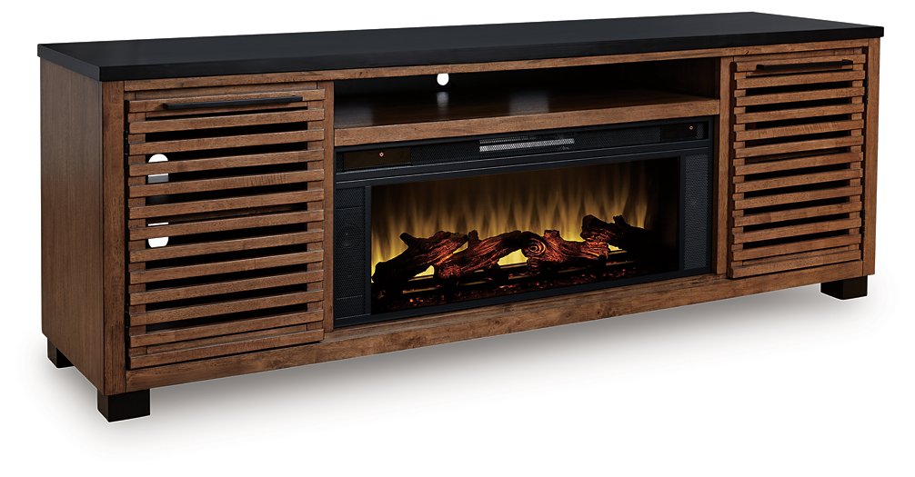 Kallari 84" TV Stand with Electric Fireplace - Romeo & Juliet Furniture (Warren,MI)