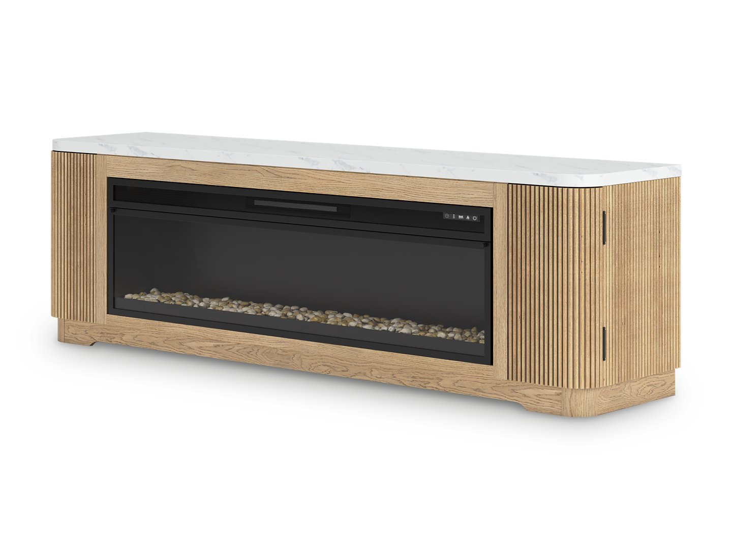 Camdill 80" TV Stand with Electric Fireplace - Romeo & Juliet Furniture (Warren,MI)