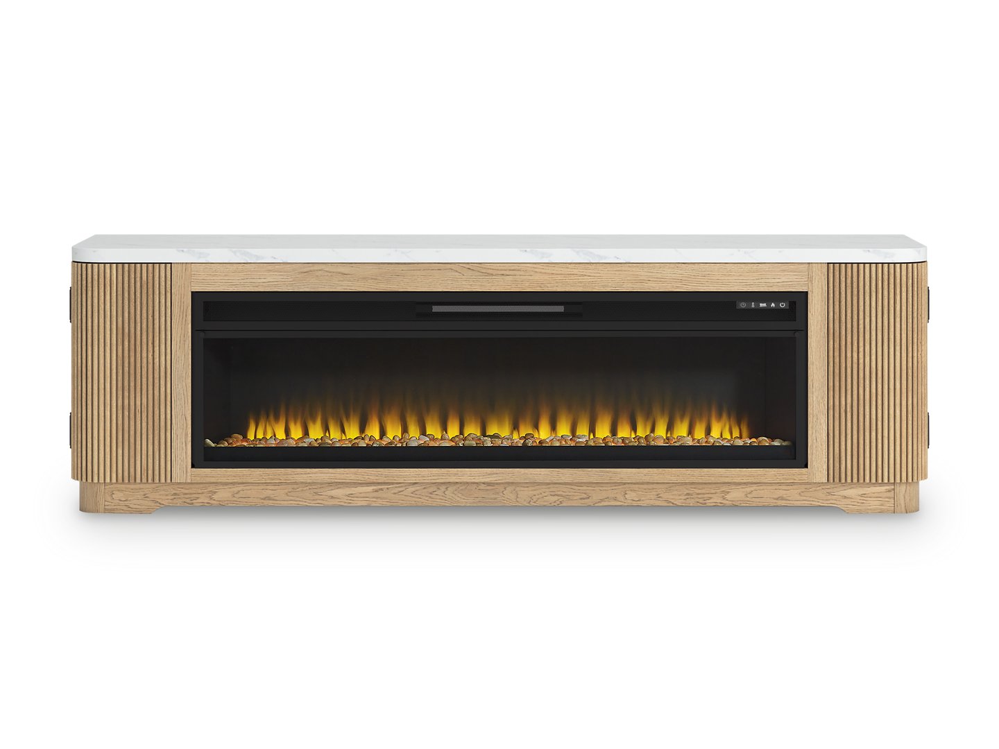 Camdill 80" TV Stand with Electric Fireplace - Romeo & Juliet Furniture (Warren,MI)