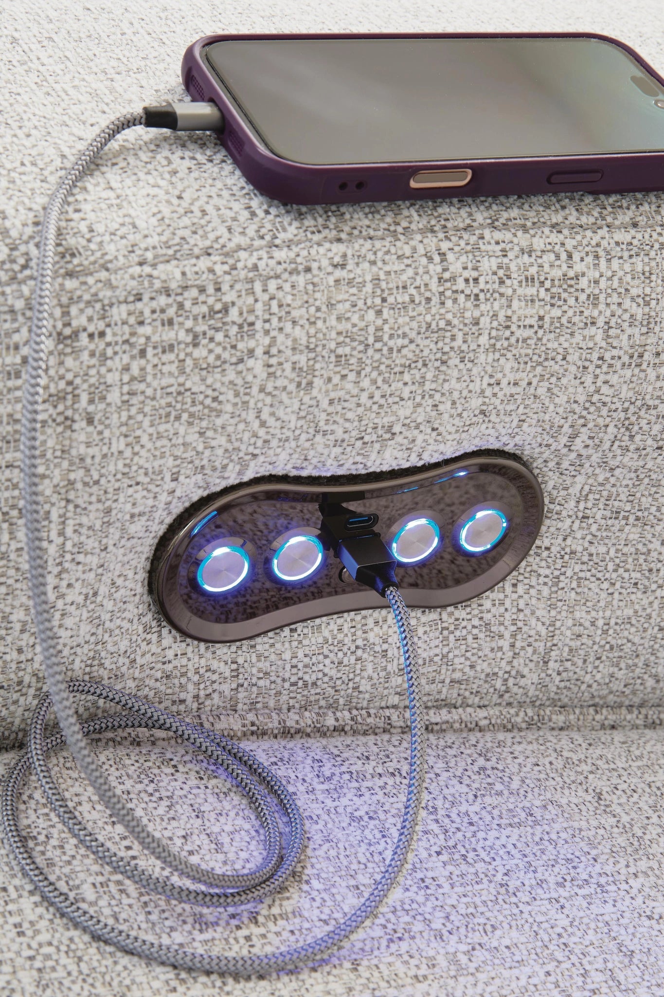Modmax II Reclining Sectional with Chaise and Audio Console