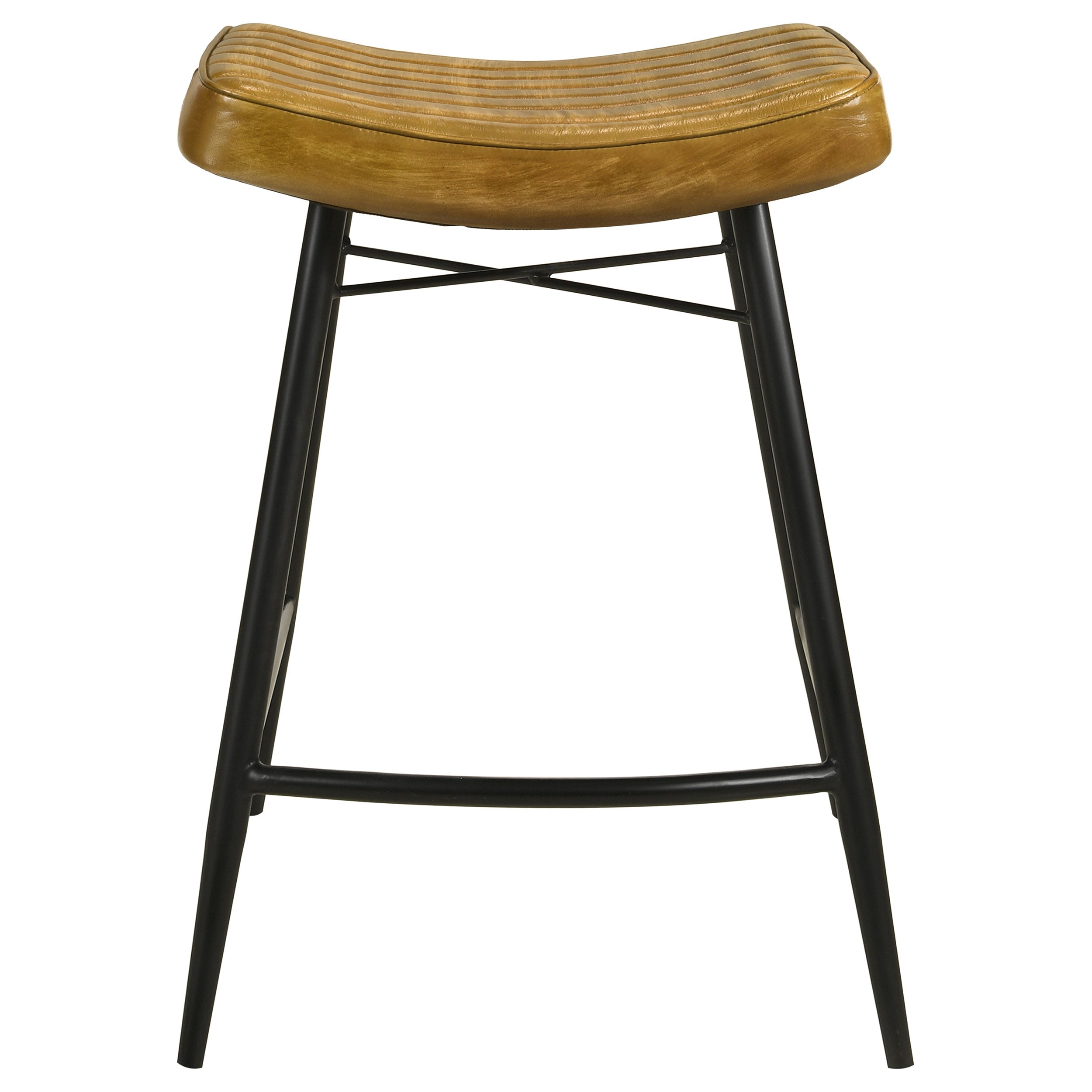 Two (2) deals Wood Beveled Seat Stools (Set)