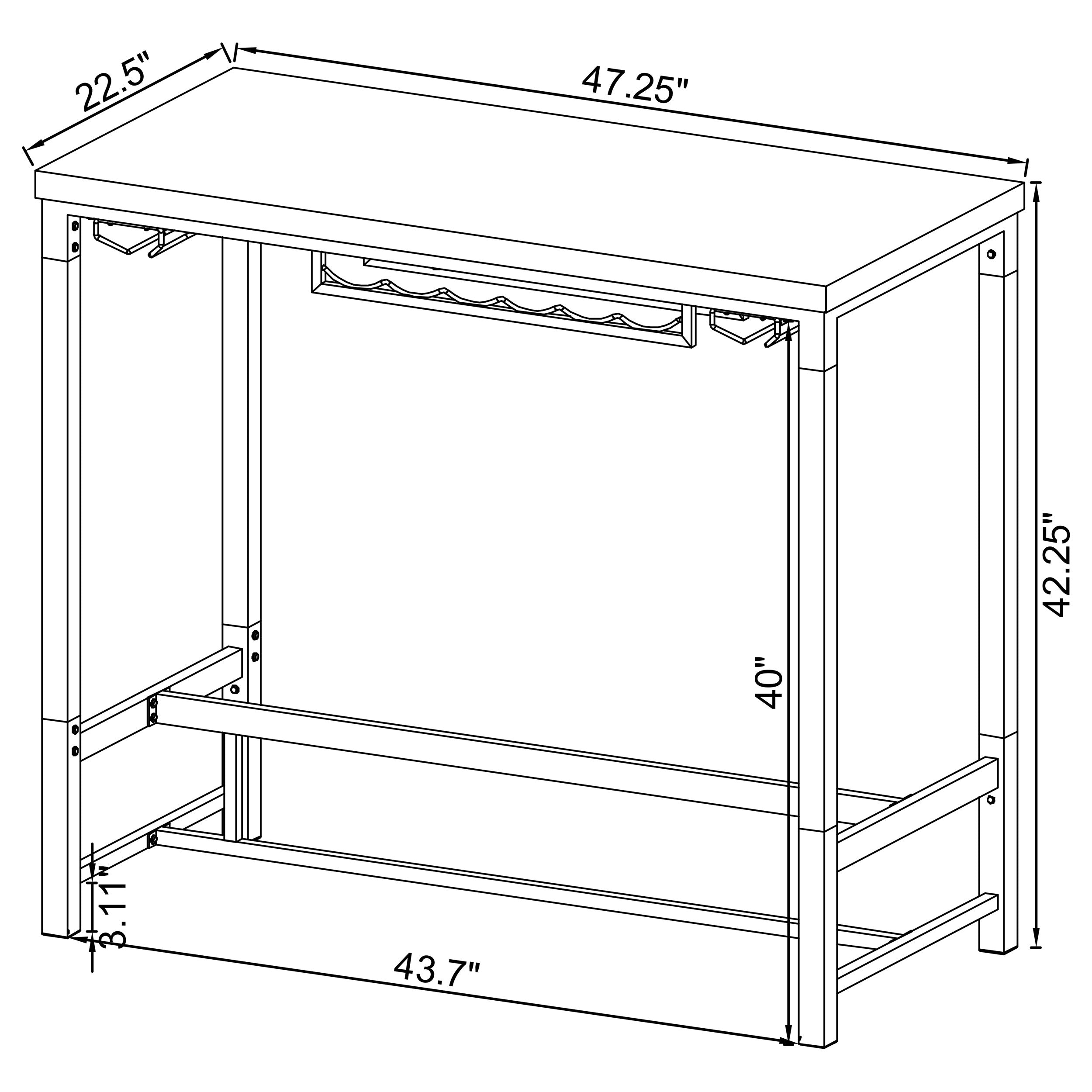 Norcrest Bar Table