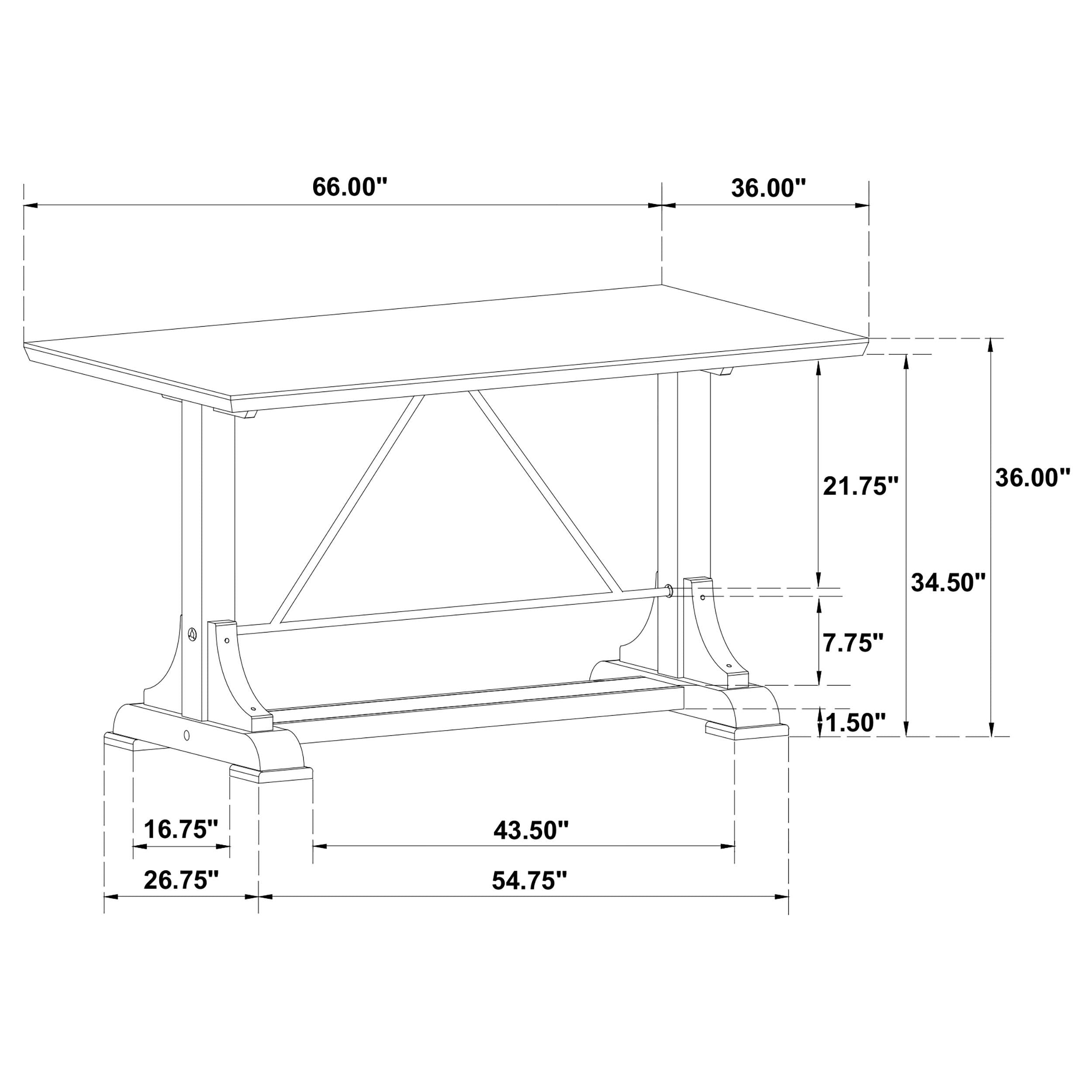 Aldrich 5 Pc Counter Height Dining Set