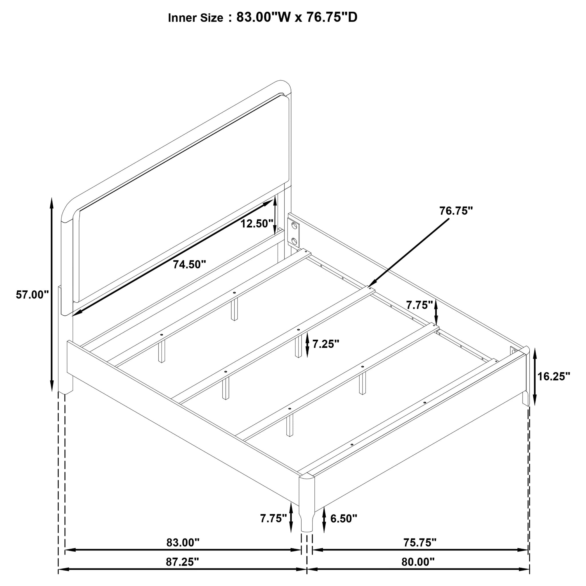 Maderia Panel Bed