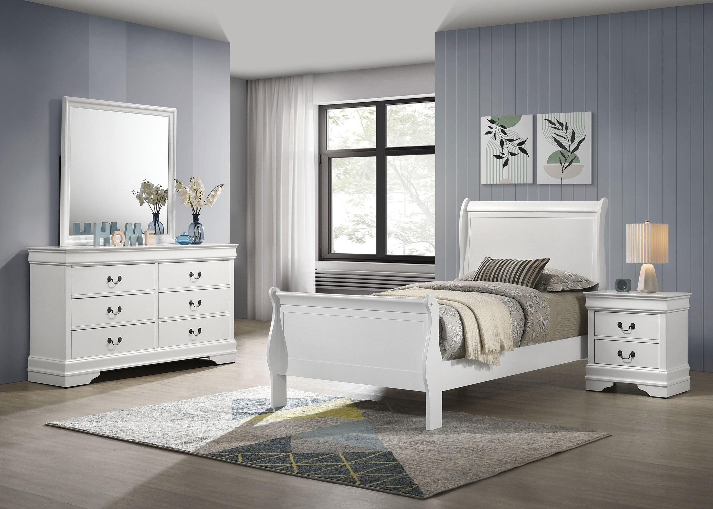 Louis Philippe 4 Pc Bedroom Set