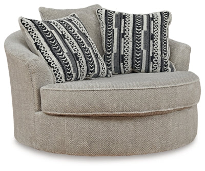 Calnita Oversized Swivel Accent Chair - Romeo & Juliet Furniture (Warren,MI)