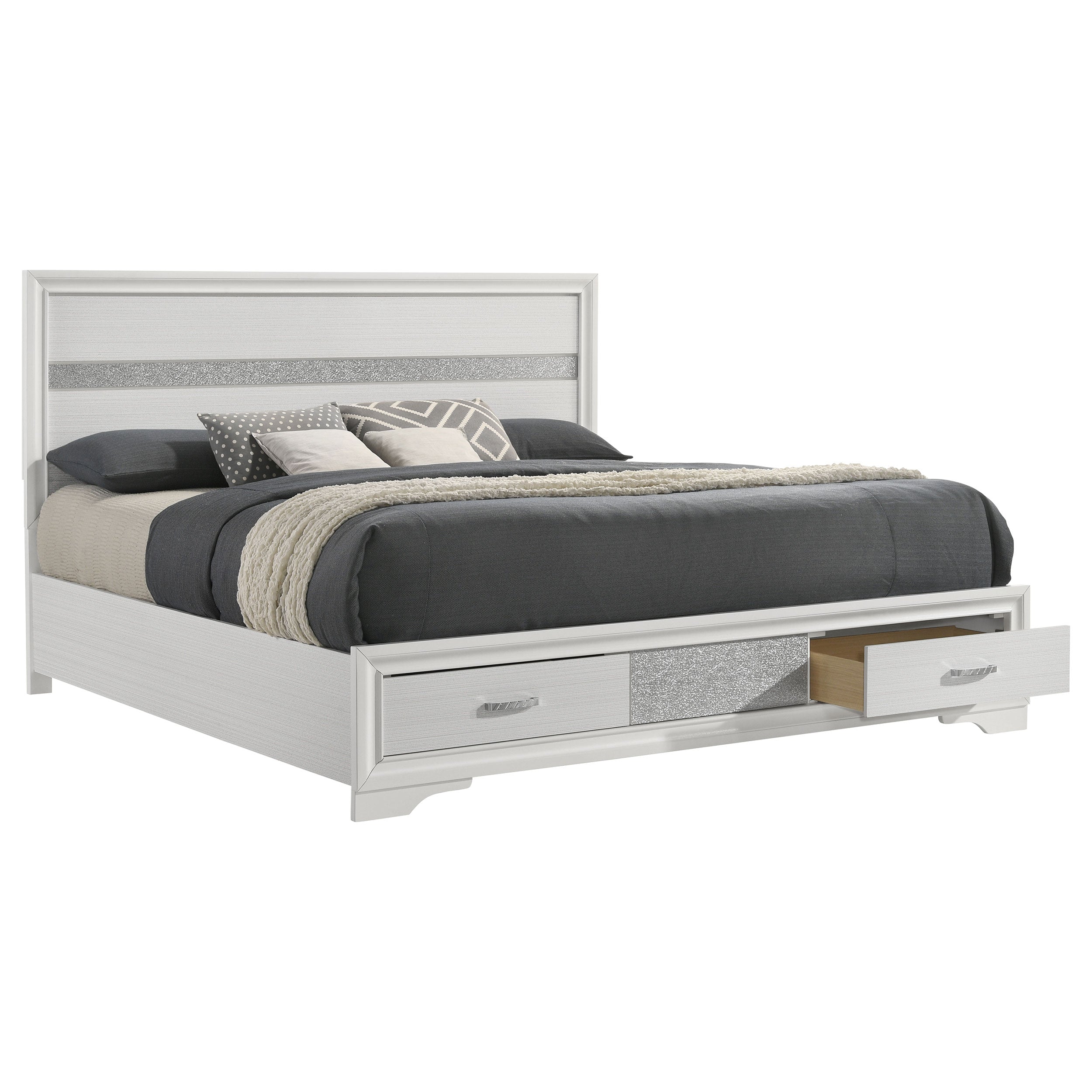 Miranda Panel Platform Storage Bed