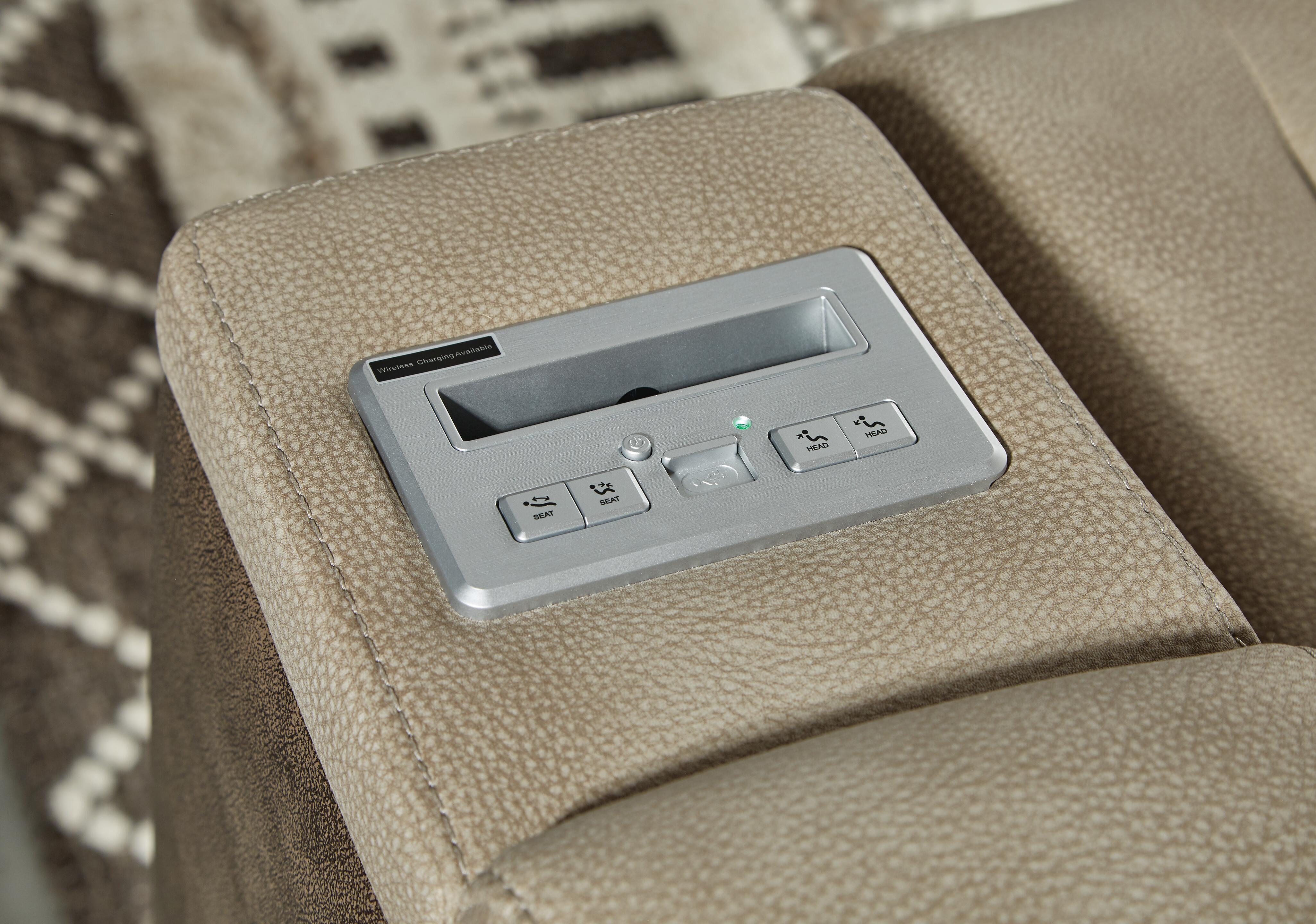 Next-Gen DuraPella Power Reclining Loveseat with Console - Romeo & Juliet Furniture (Warren,MI)