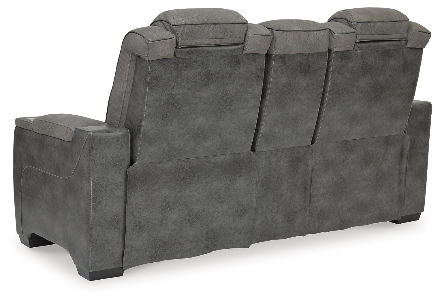 Next-Gen DuraPella Power Reclining Loveseat with Console - Romeo & Juliet Furniture (Warren,MI)