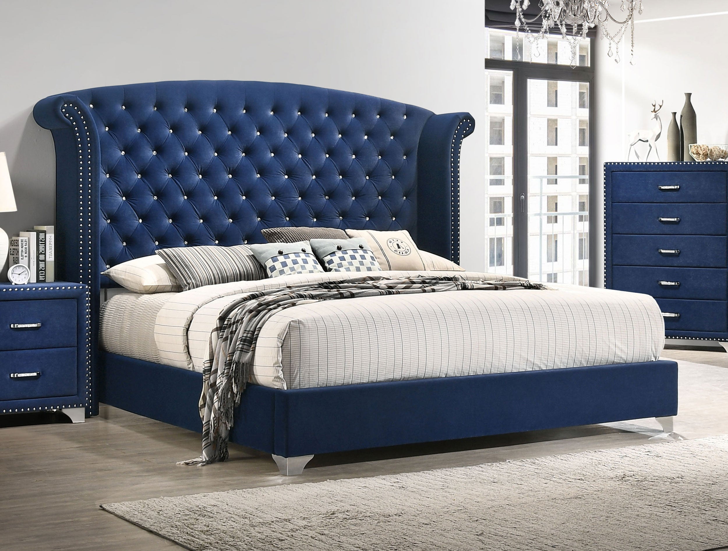 Melody Wingback Bed