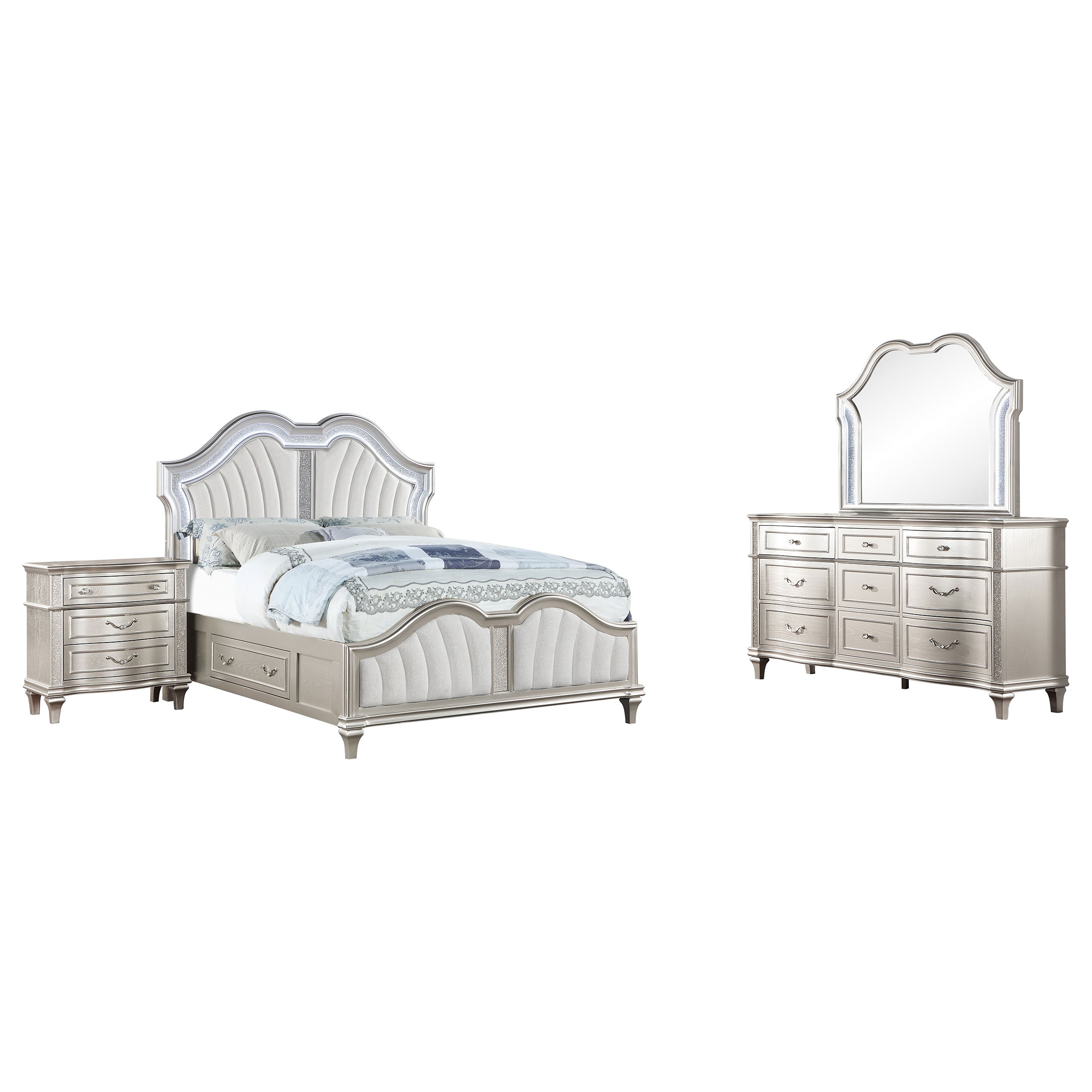 Evangeline 4 Pc Bedroom Set