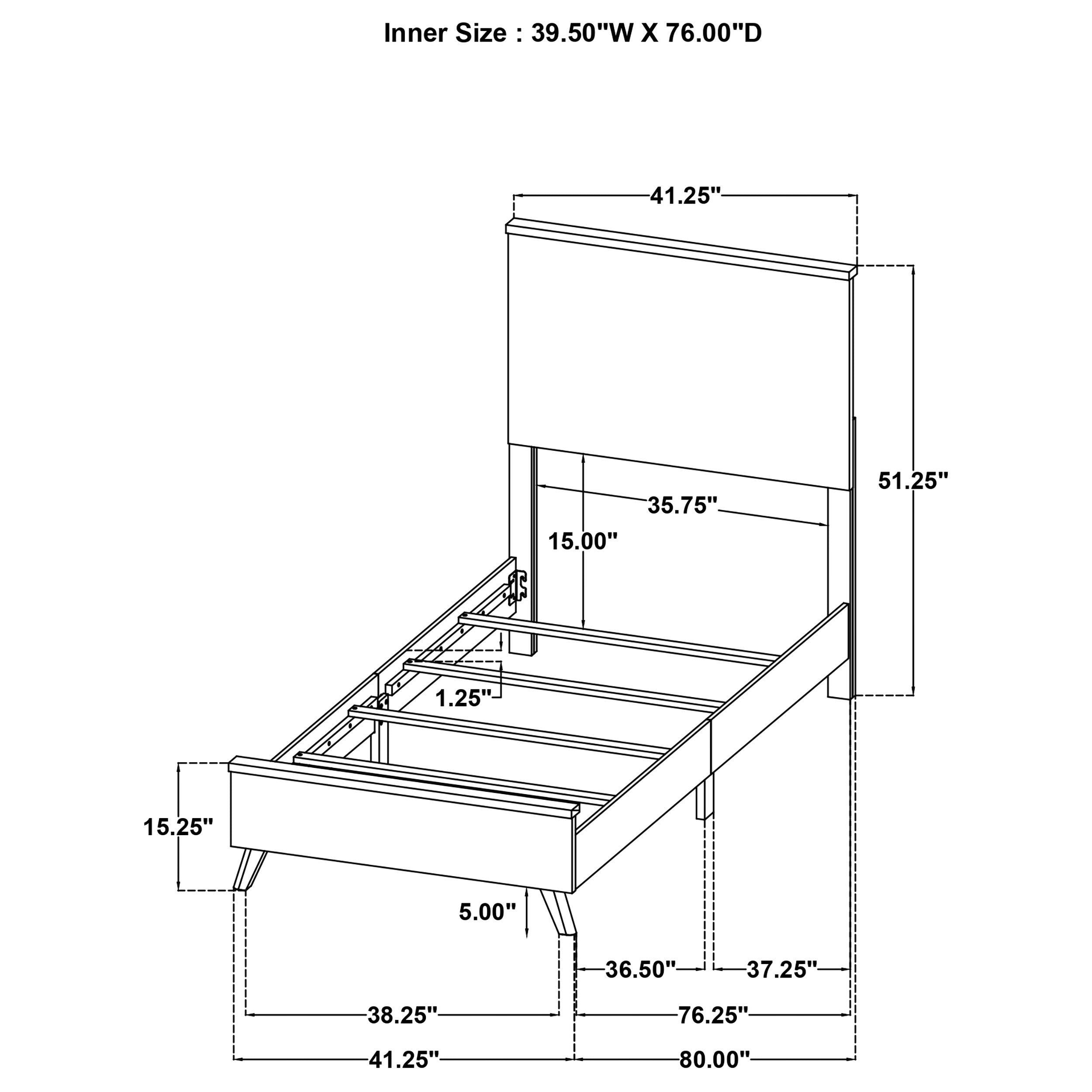 Kaywood Twin Bed