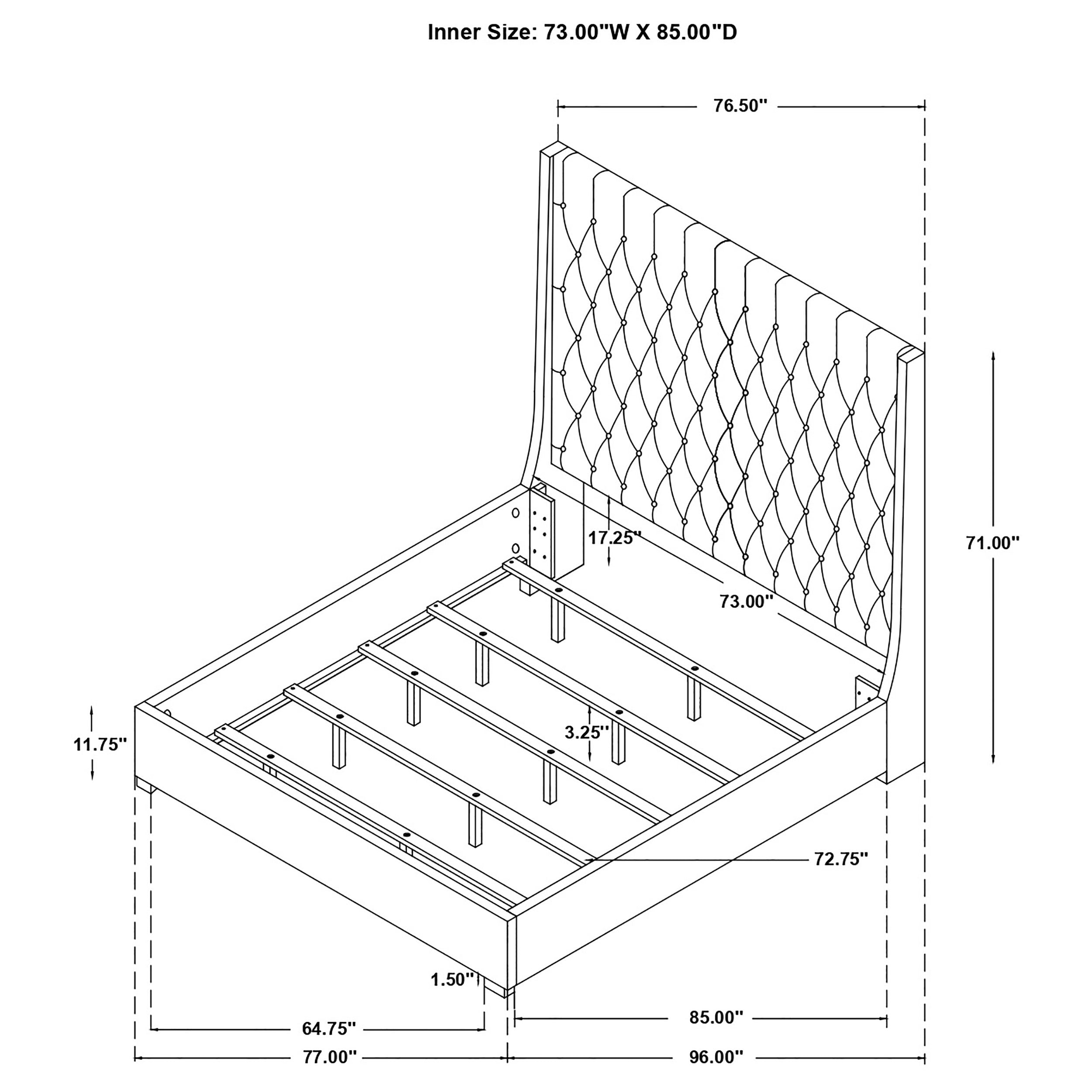 Camille Eastern / California King Headboard