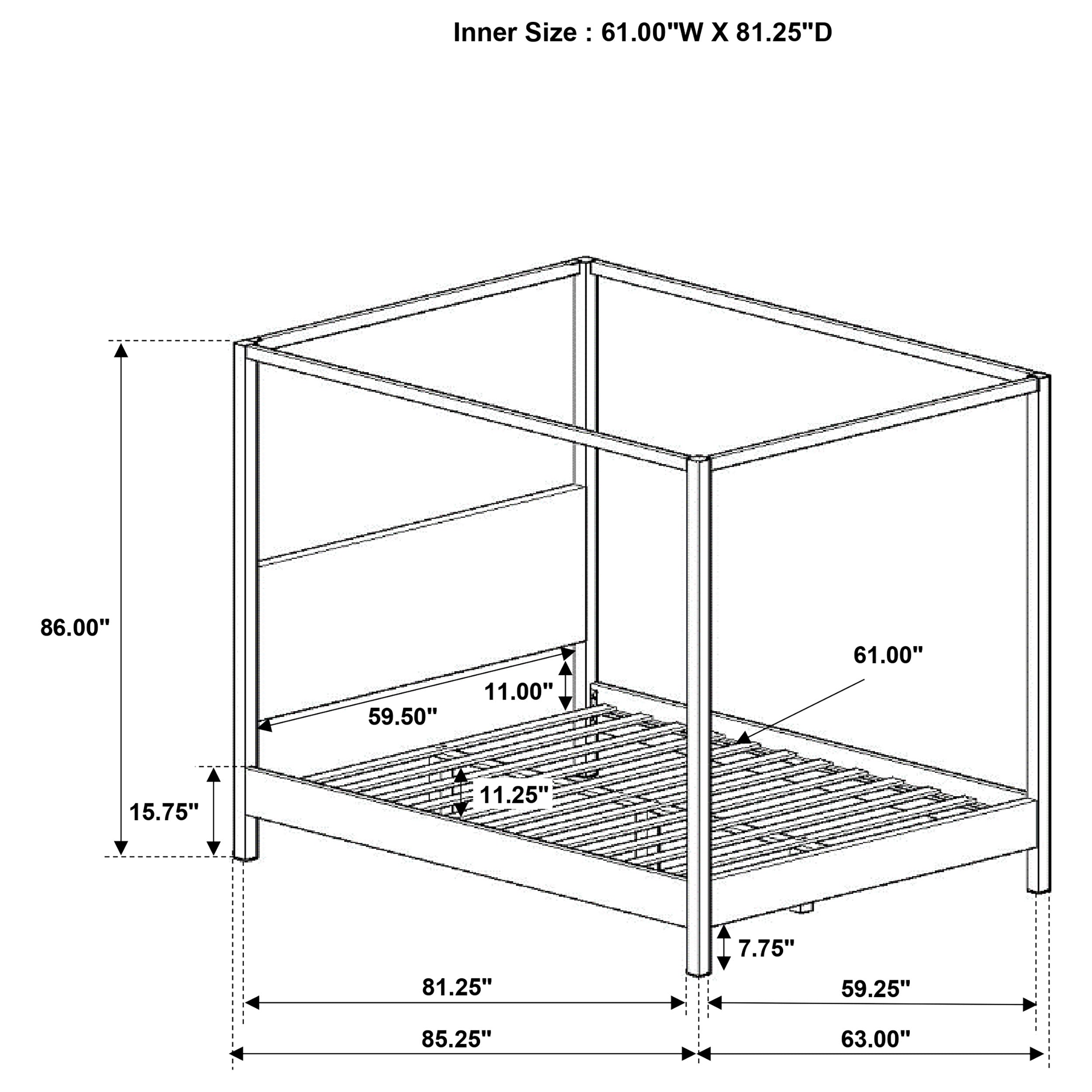 Monroe Eastern King & Queen Bed