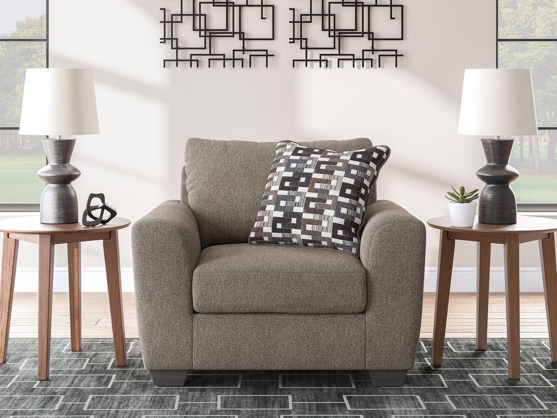 Triston-Peaks Oversized Chair - Romeo & Juliet Furniture (Warren,MI)