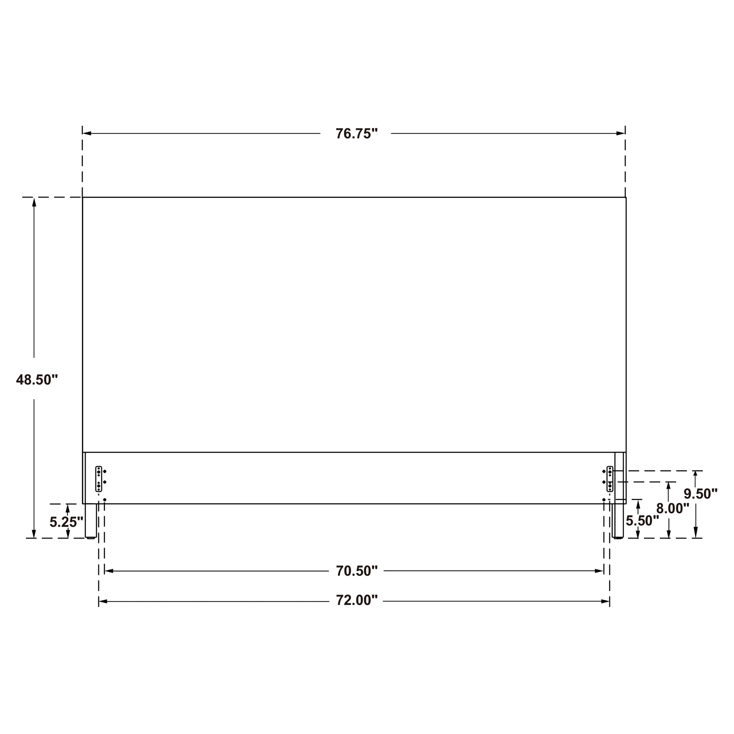 Zyla Eastern / California King Headboard