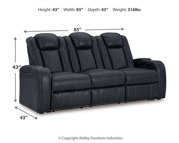Fyne-Dyme Power Reclining Sofa - Romeo & Juliet Furniture (Warren,MI)