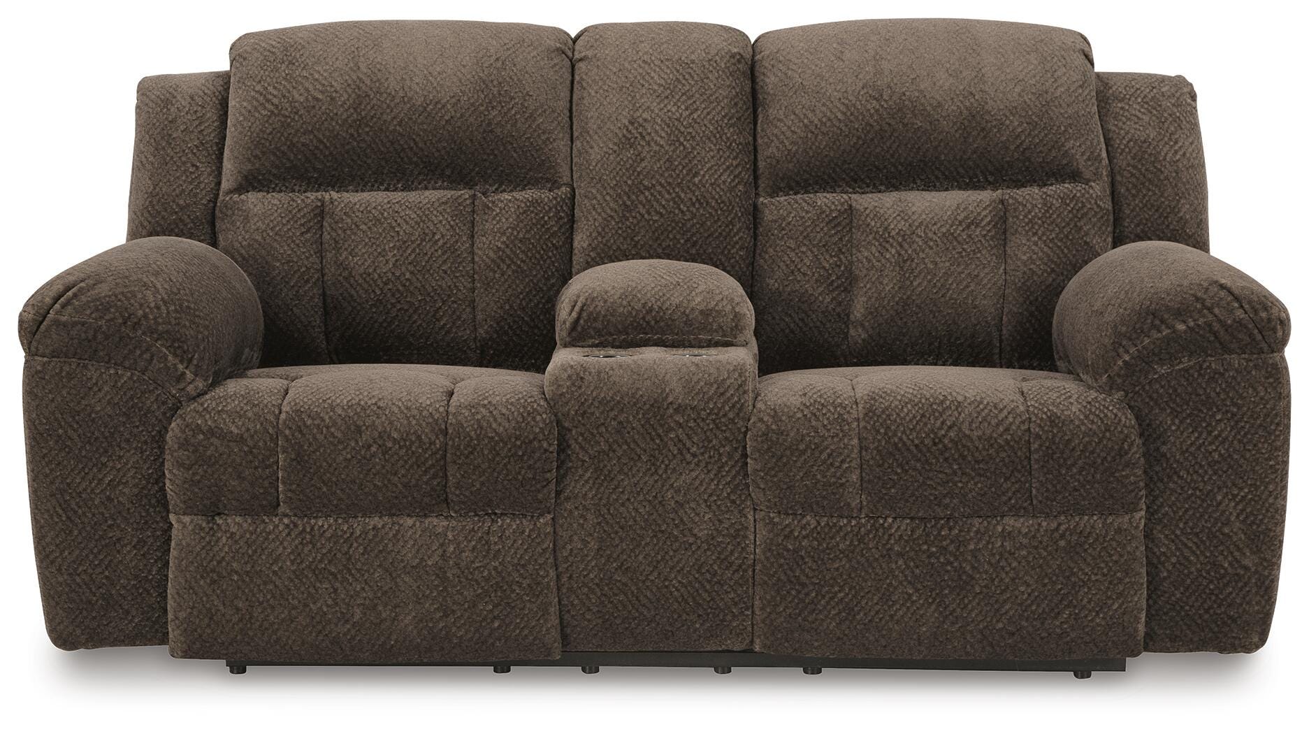Frohn Reclining Loveseat with Console - Romeo & Juliet Furniture (Warren,MI)