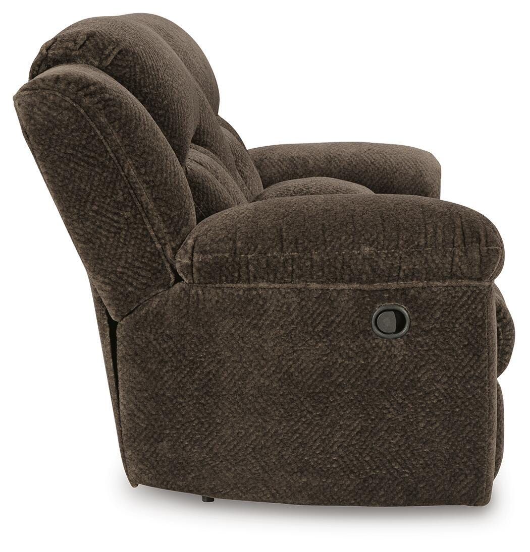 Frohn Reclining Loveseat with Console - Romeo & Juliet Furniture (Warren,MI)