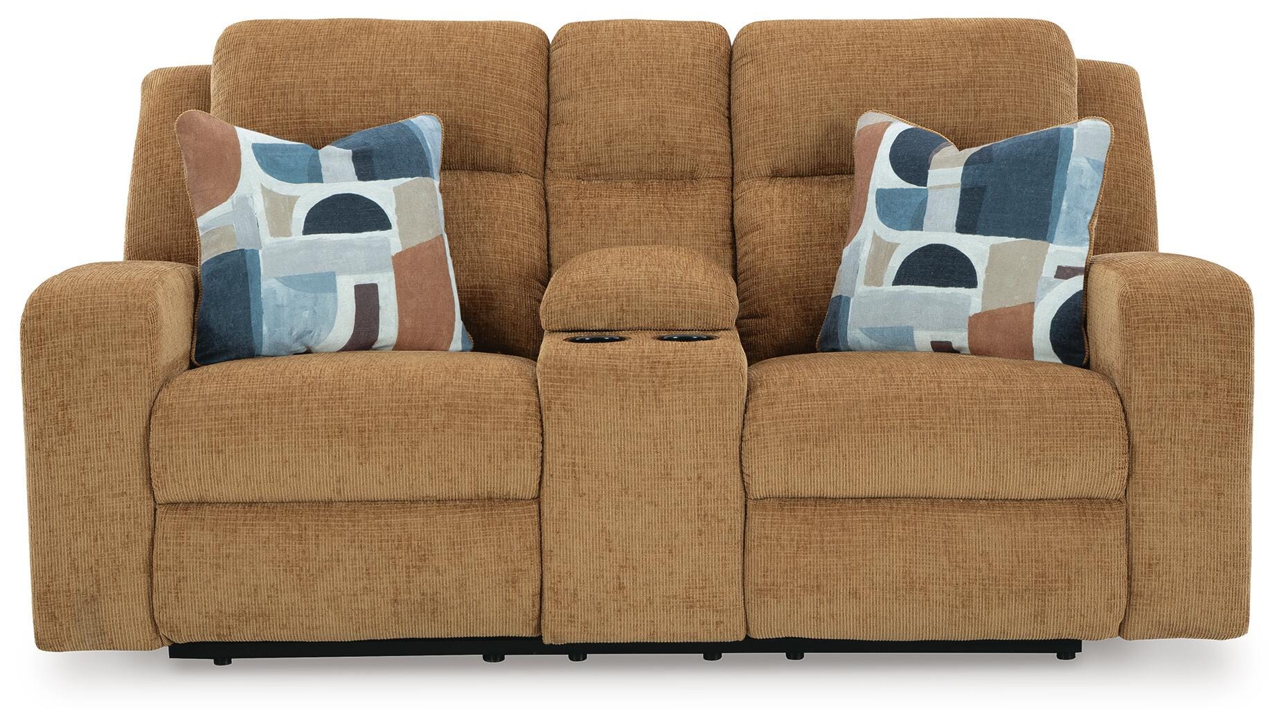 Kanlow Reclining Loveseat with Console - Romeo & Juliet Furniture (Warren,MI)