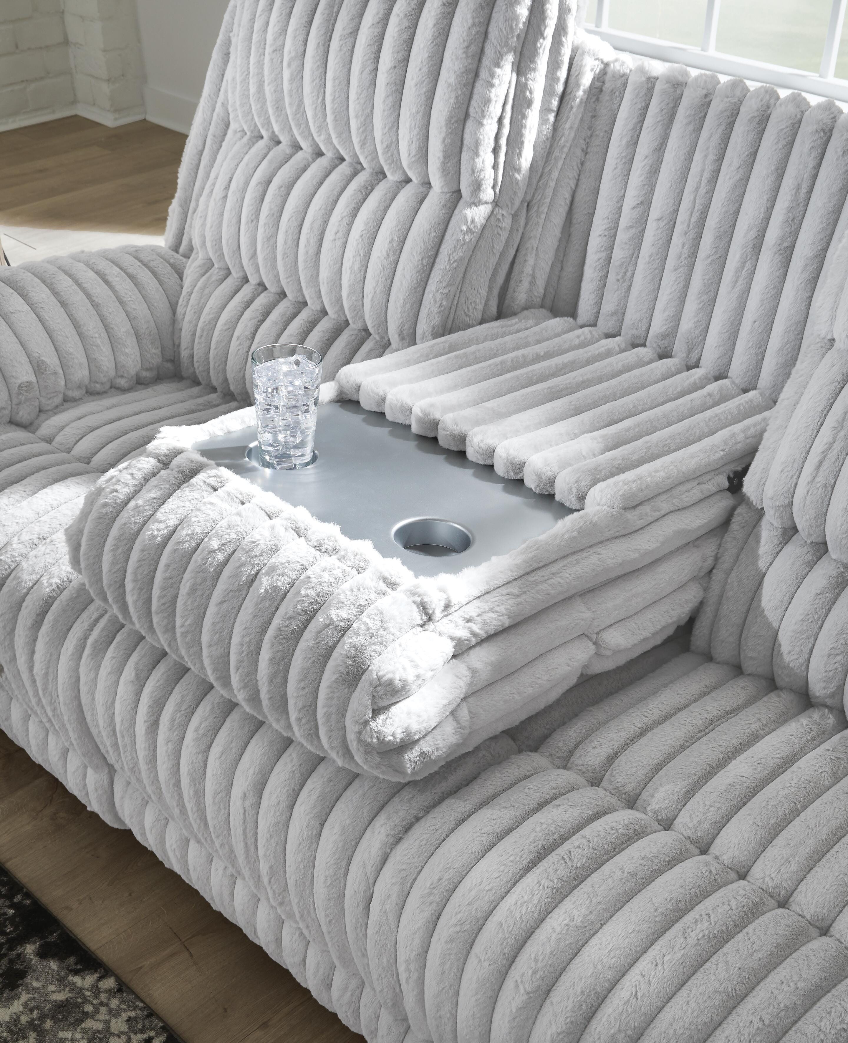 Rhines Falls Power Reclining Sofa with Drop Down Table