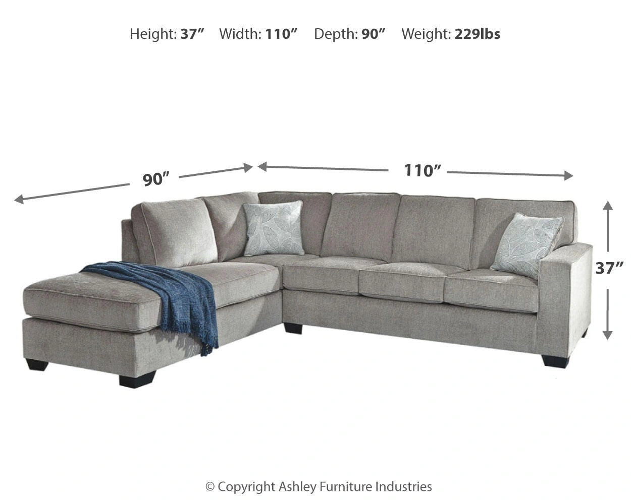 Altari Sectional with Chaise
