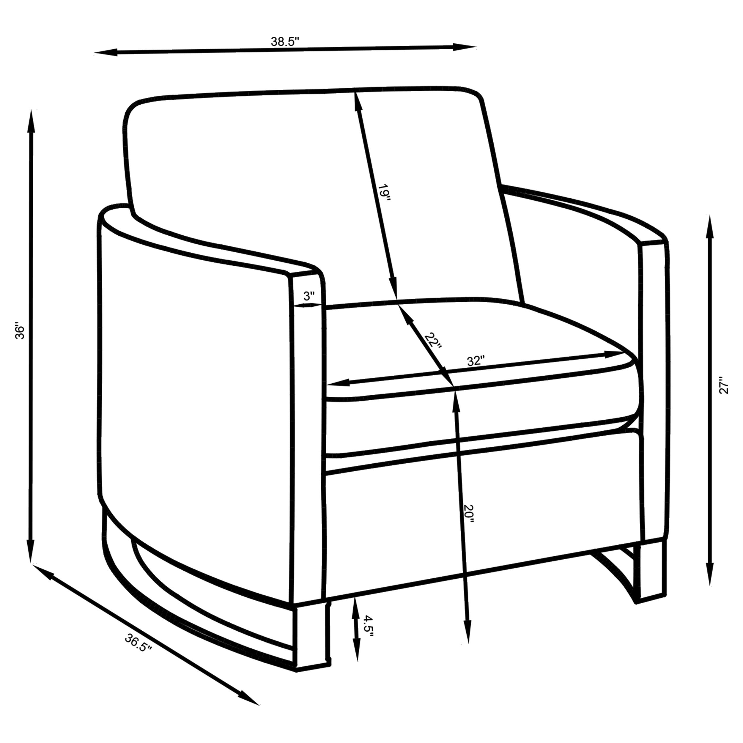 Corliss Accent Chairs Gold